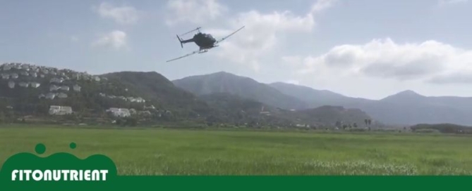 fumigacion campos de arroz en pego